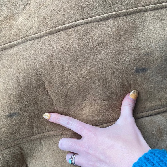 SOLD 70’s Penny Lane Suede Shearling Coat - Picture 10 of 15